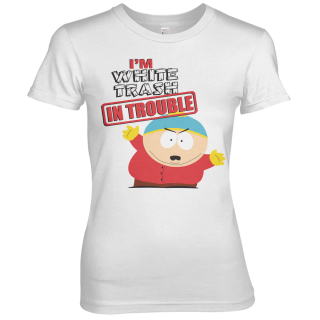 Dámske tričko South Park - I'm White Trash In Trouble