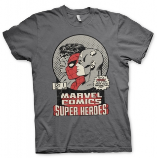 Tričko Marvel Comics - Vintage Super Heroes (Šedé)