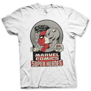 Tričko Marvel Comics - Vintage Super Heroes (Biele)