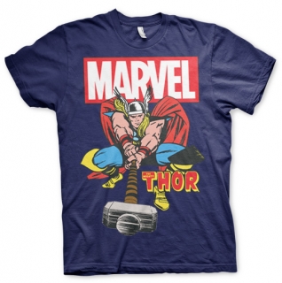 Tričko Thor - The Mighty Thor (Tmavo-Modré)