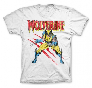 Tričko Marvel Comics - Wolverine Scratches (Biele)