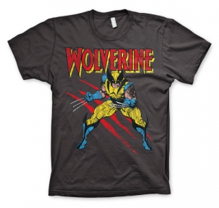 Tričko Marvel Comics - Wolverine Scratches (Šedé)