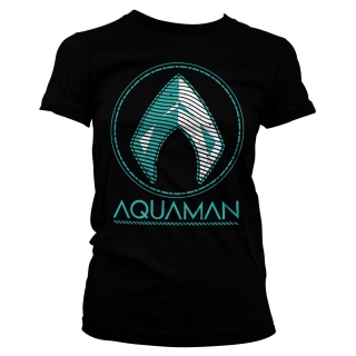 Dámske tričko Aquaman - Distressed Shield