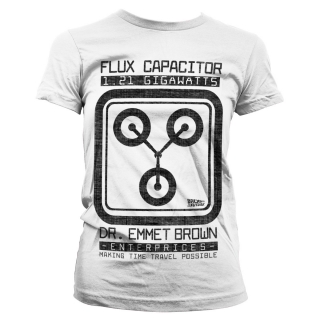 Dámske tričko Back to the Future - Dr Emmet Brown Flux Capacitor