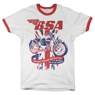 Ringer tričko B.S.A. - Union Jack