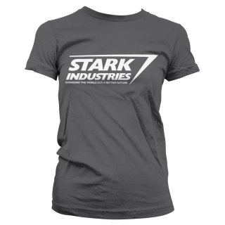 Dámske tričko The Avengers - Stark Industries Logo (Šedé)