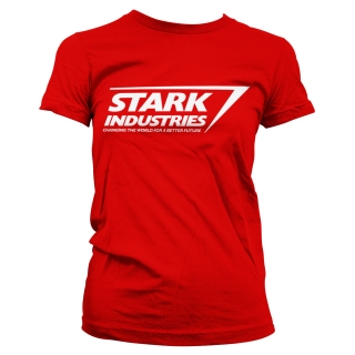 Dámske tričko The Avengers - Stark Industries Logo (Červené)