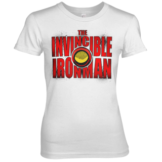 Dámske tričko Iron Man - The Invincible Iron Man (Biele)