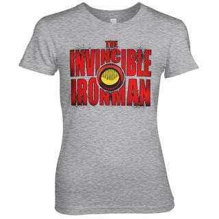 Dámske tričko Iron Man - The Invincible Iron Man (Sivé)