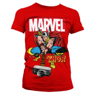 Dámske tričko Marvel - The Mighty Thor (Červené)