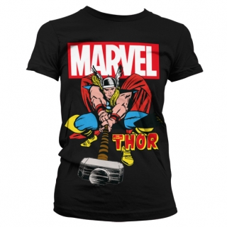 Dámske tričko Marvel - The Mighty Thor (Čierne)