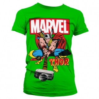 Dámske tričko Marvel - The Mighty Thor (Zelené)