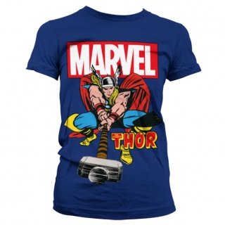 Dámske tričko Marvel - The Mighty Thor (Navy)