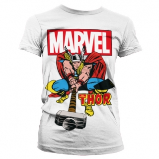 Dámske tričko Marvel - The Mighty Thor (Biele)