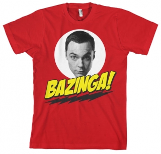 Tričko Big Bang Theory - Bazinga Sheldons Head