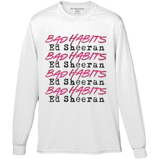 Tričko dlhé rukávy - Ed Sheeran - Bad Habits Stack