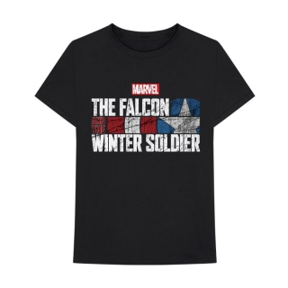 Tričko Marvel Comics - Falcon & Winter Soldier Text Logo