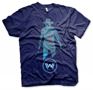 Tričko Westworld - Blue Circuit Cowboy