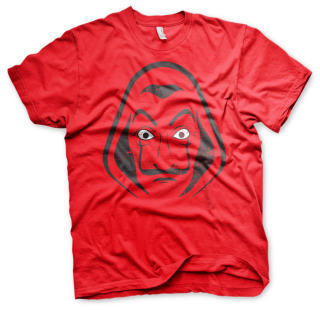 Tričko La Casa De Papel - Mask (Červené)