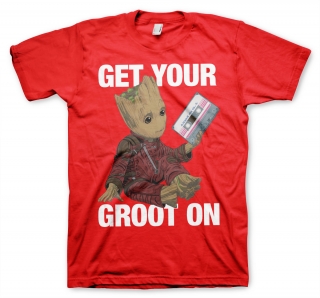 Tričko Marvel - Get Your Groot (Červené)