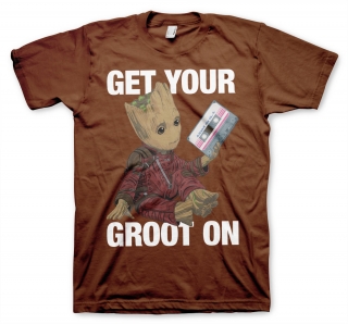 Tričko Marvel - Get Your Groot (Hnedé)