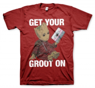 Tričko Marvel - Get Your Groot (Bordové)