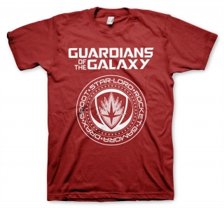 Tričko Marvel - Guardians Of The Galaxy Shield (Červené)