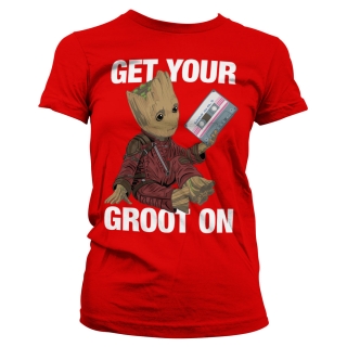 Dámske tričko Marvel - Get Your Groot (Červené)