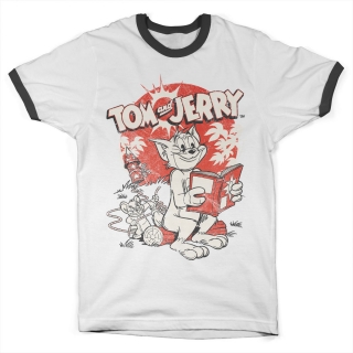 Ringer tričko Tom & Jerry - Vintage Comic
