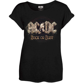 Dámske tričko AC/DC - Rock or Bust (Čierne)
