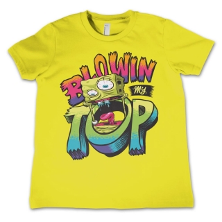 Detské tričko SpongeBob - Blowin My Top