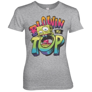 Dámske tričko SpongeBob - Blowin My Top