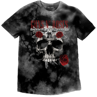 Tričko Guns N Roses - Flower Skull (Dip-Dye)