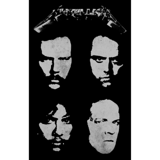 Textilný plagát Metallica - Black Album
