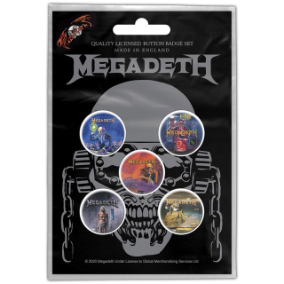Set odznakov Megadeth - Vic Rattlehead