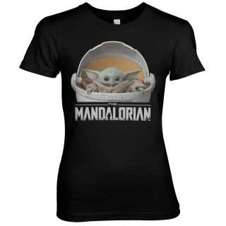 Dámske tričko The Mandalorian - Baby Yoda Crib