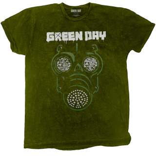 Tričko Green Day - Gas Mask (Dip-Dye)