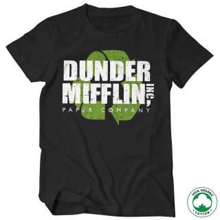 Organic tričko The Office - Dunder Mifflin Recycle Logo
