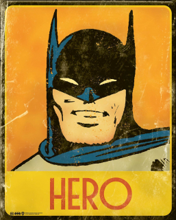 Plagát Batman Retro Hero