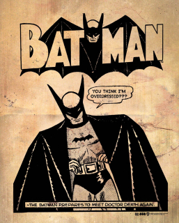 Plagát Batman Overdressed Vintage