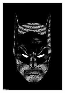 Plagát Batman Words