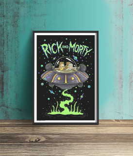 Plagát Rick & Morty - Spaceship