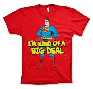 Tričko Superman -  I´m Kind Of A Big Deal (Červené)