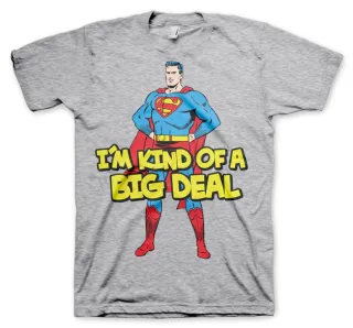 Tričko Superman -  I´m Kind Of A Big Deal (Sivé)