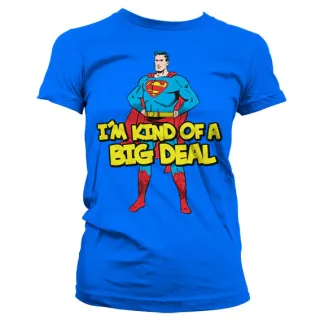 Dámske tričko Superman - I´m Kind Of A Big Deal (Modré)