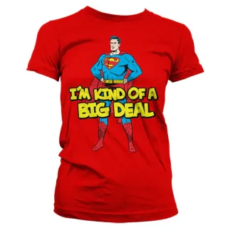 Dámske tričko Superman - I´m Kind Of A Big Deal (Červené)