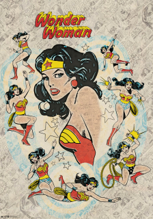 Plagát Wonder Woman Retro