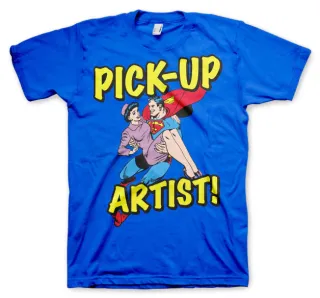 Tričko Superman - Pick-Up Artist (Modré)