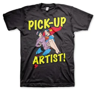 Tričko Superman - Pick-Up Artist (Čierne)
