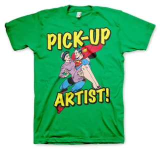 Tričko Superman - Pick-Up Artist (Zelené)
